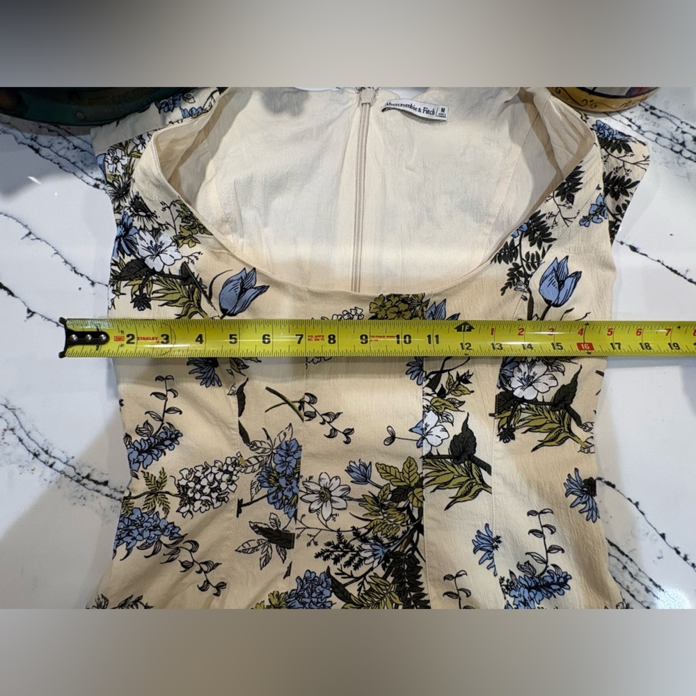 Abercrombie & Fitch Blue Floral Midi Dress - Picture 8 of 11